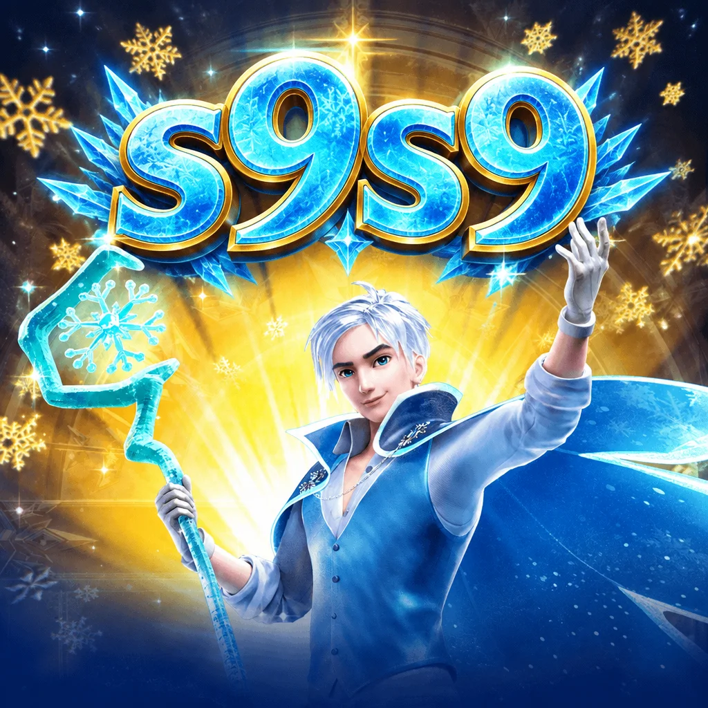 Grafis karakter Jack Frost bertema musim dingin dengan es dan kristal salju s9s9